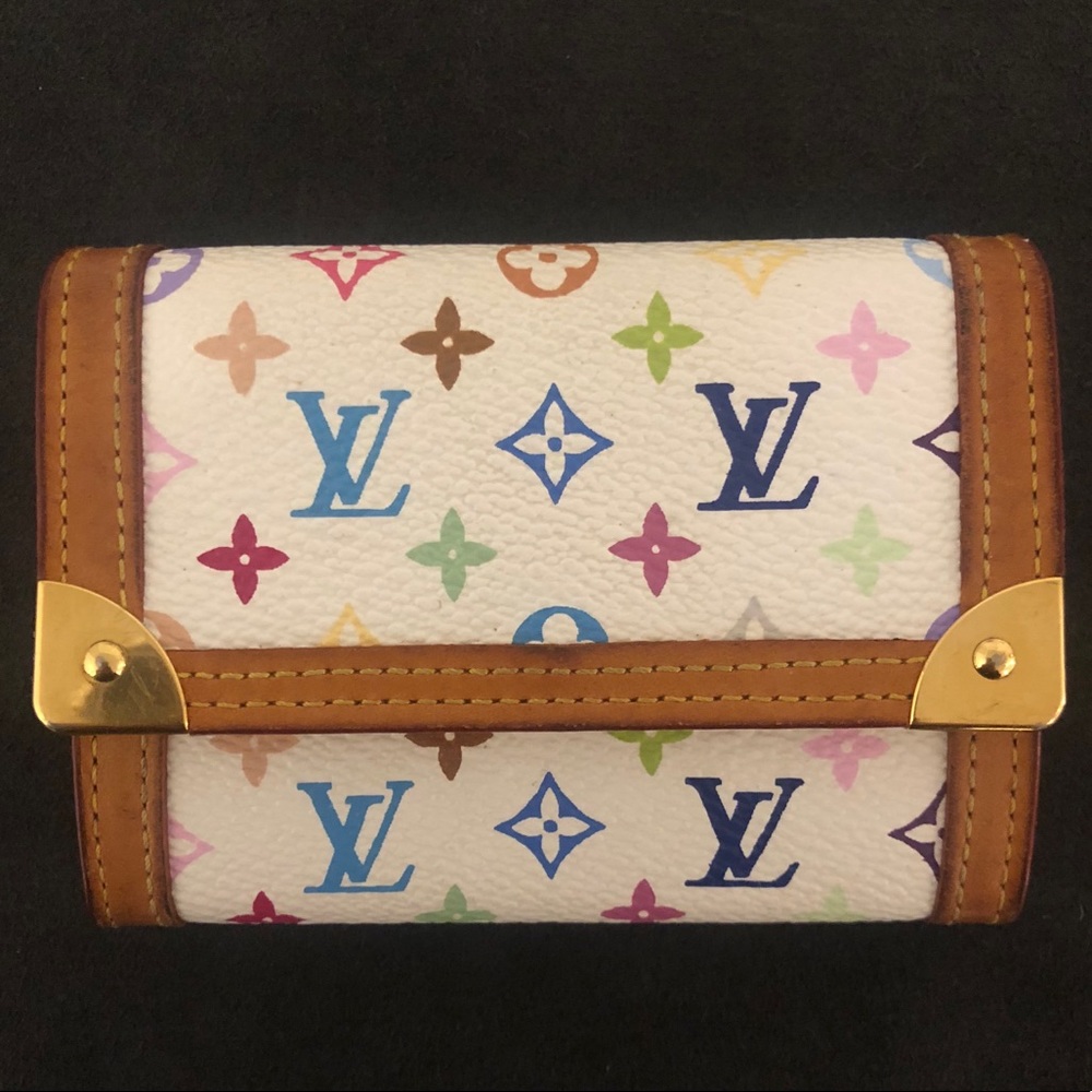 LOUIS VUITTON MULTICOLOR MURAKAMI CARD HOLDER